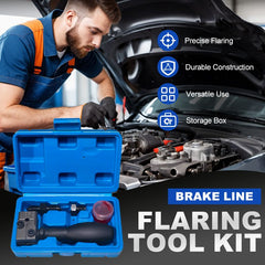 🔧 Professional Brake Line Flaring Tool Kit - Universal Fit for Cars, Trucks & Motorcycles