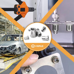 Threaded Insert Nut Rivet Nuts Set with Flat Head