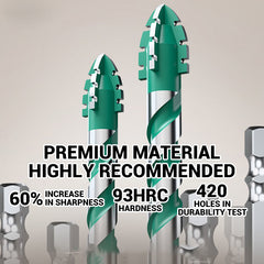 ✨LAST DAY SALE 50% OFF✨Greene® 4PCS Premium 4-Flute Serrated Edge Drill Bit Set