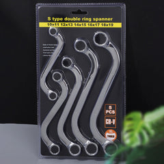 S-Style Double-Ended Box Wrench 5-Piece Set