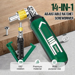 ๐ฅ LAST DAY PROMOTION - 50%OFF ๐ฅ 14-in-1 Adjustable Ratchet Screwdriver