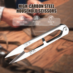 High-Carbon Steel Household Scissors for Cutting Thread and Yarn