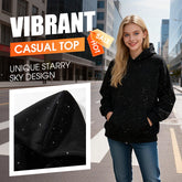 Comfortable Starry Sky Pullover Hoodie