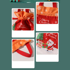 Christmas Drawstring Apple Candy Gift Bag