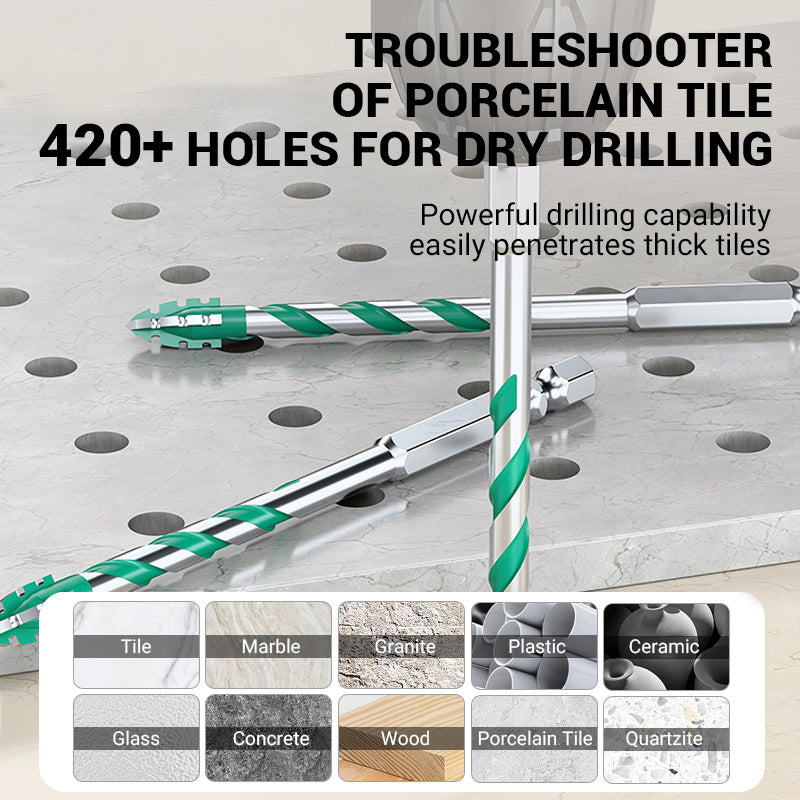 ✨LAST DAY SALE 50% OFF✨Greene® 4PCS Premium 4-Flute Serrated Edge Drill Bit Set