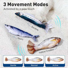 📢📢50%  OFF !! ⏰Realistic Hopping Fish Toy for Cat